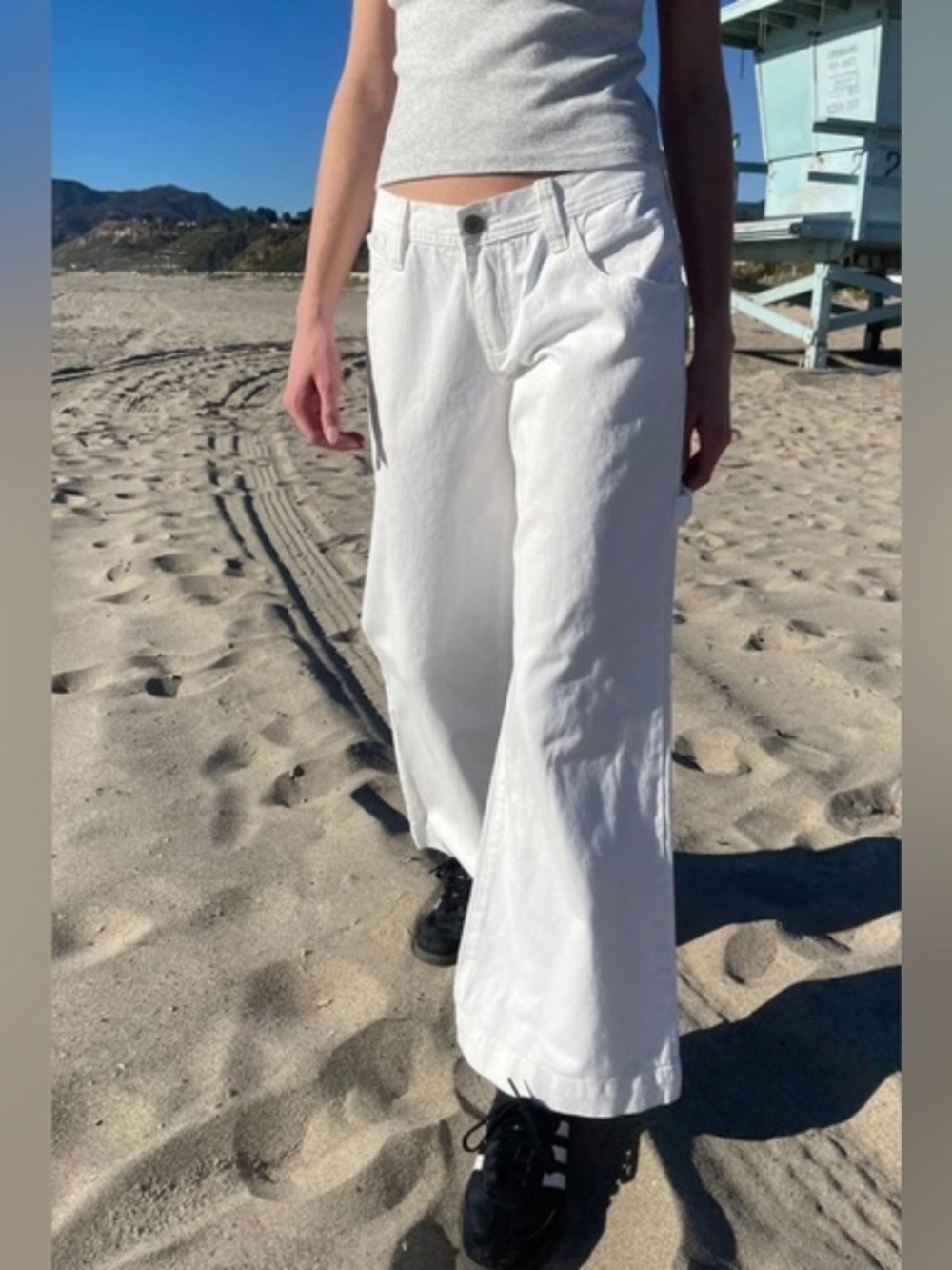 NWOT Brandy/John Galt White Cargo Painter Pants